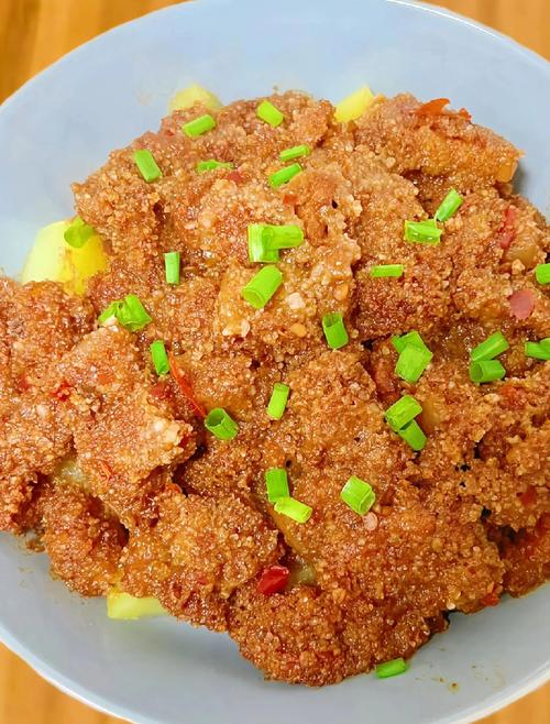 粉蒸肉:有点费时间,但值得试试