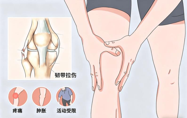 跑步损伤膝盖疼痛示意图
