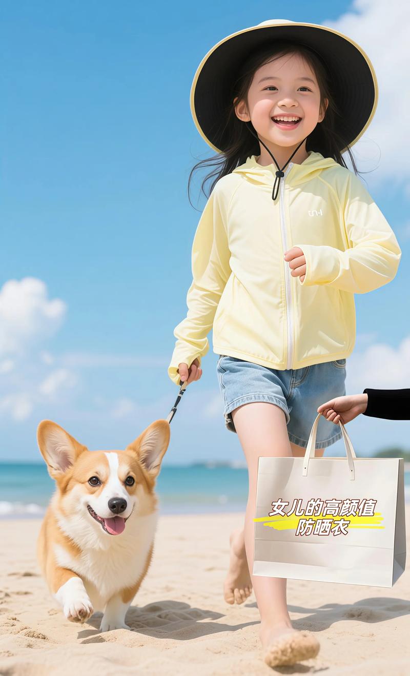 夏季宝宝户外物理防晒穿搭展示图
