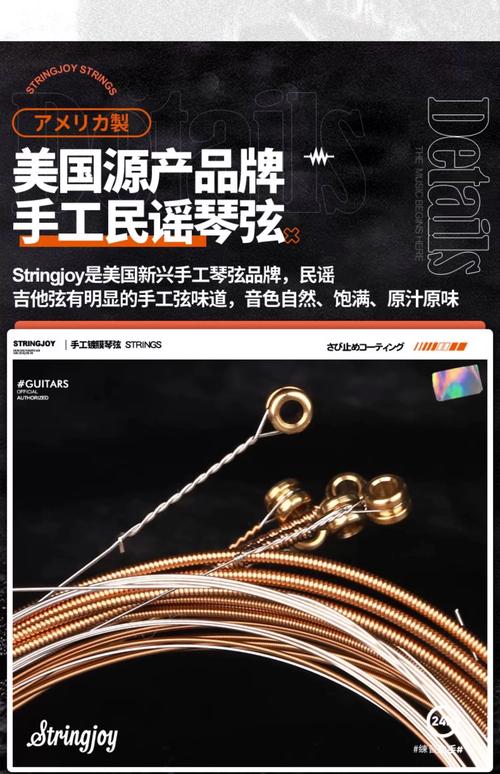 生锈吉他弦与全新镀膜弦对比特写