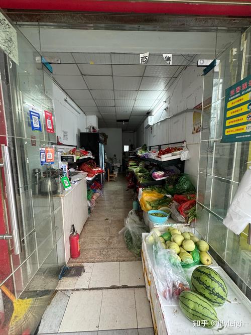 小区北门开了五年的社区菜店实景