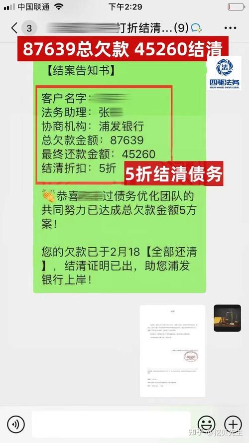 处理效果:找网贷逾期律所能拿到什么结果