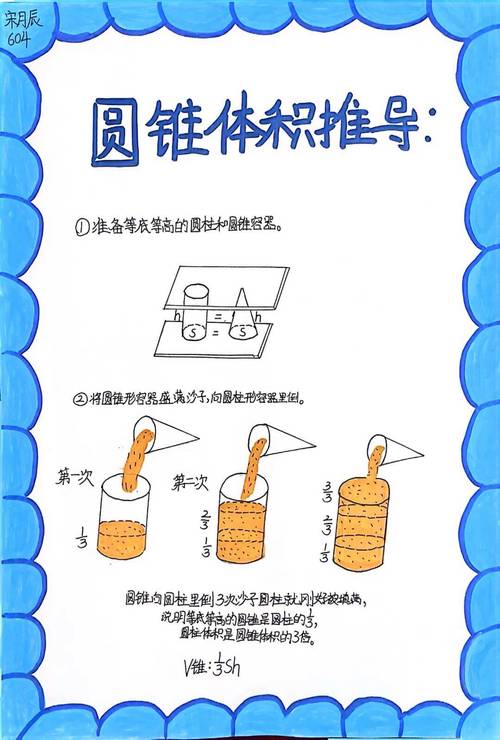 小学六年级数学圆锥体积推导实验教具