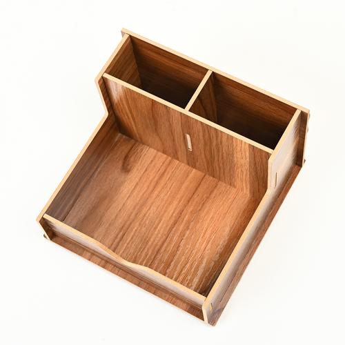 手工DIY桌面常用工具实木收纳盒