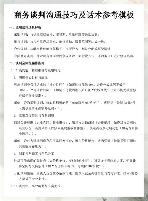 商务谈判时双方立场对齐的沟通话术对比图
