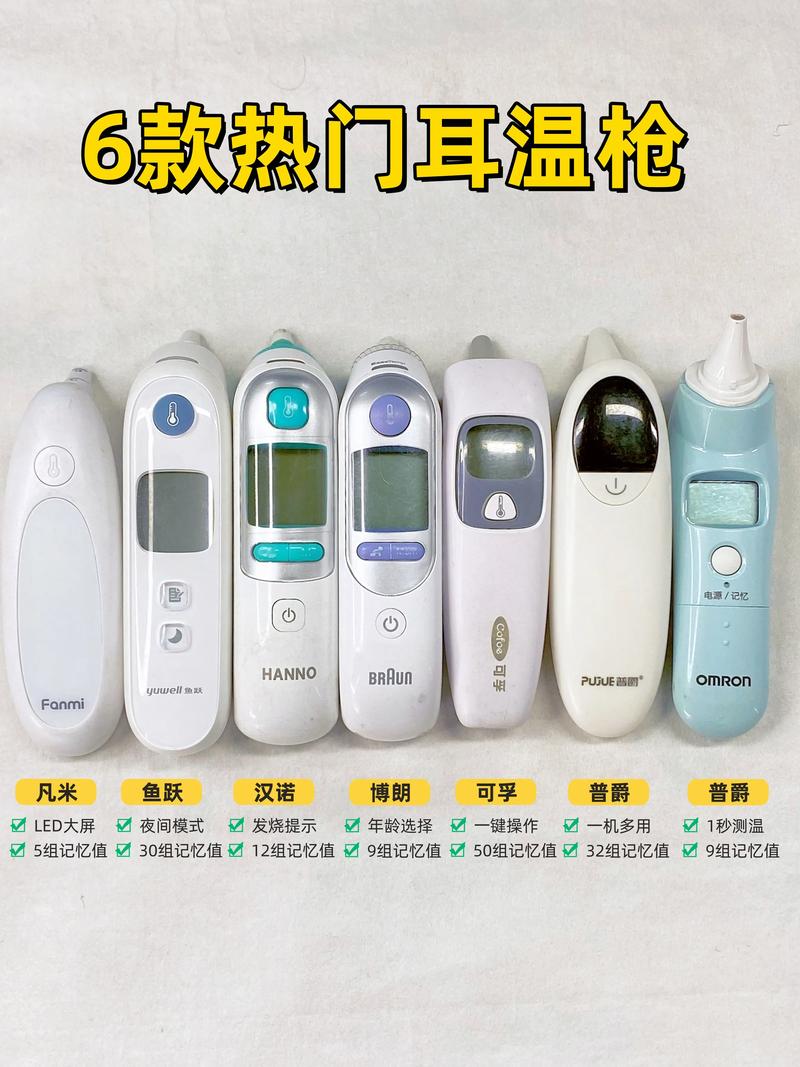 妈妈半夜用耳温枪给宝宝测量体温