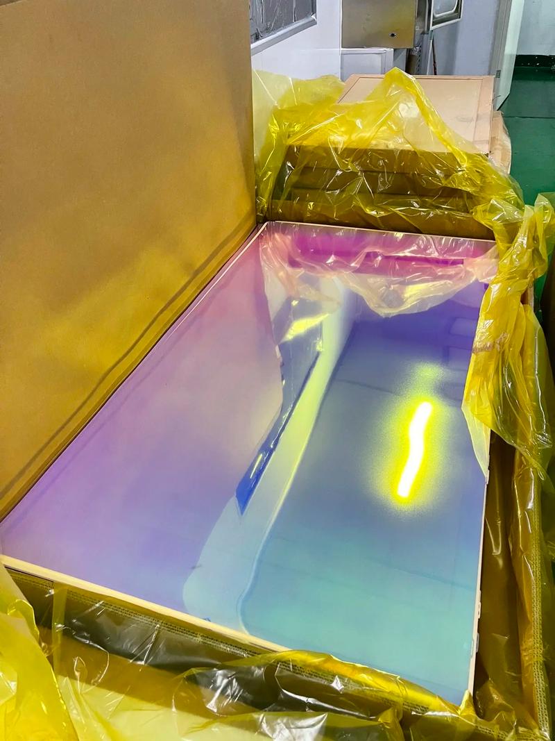 量子点膜高温高湿老化黄变对比图