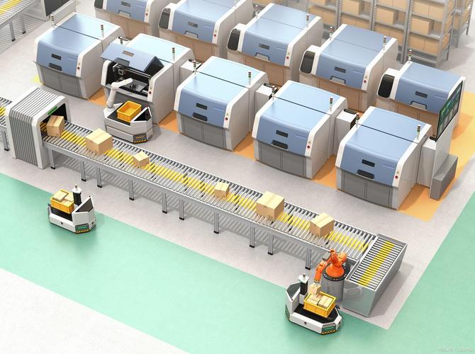 高校机械设计实训车间模拟智能物料转运场景