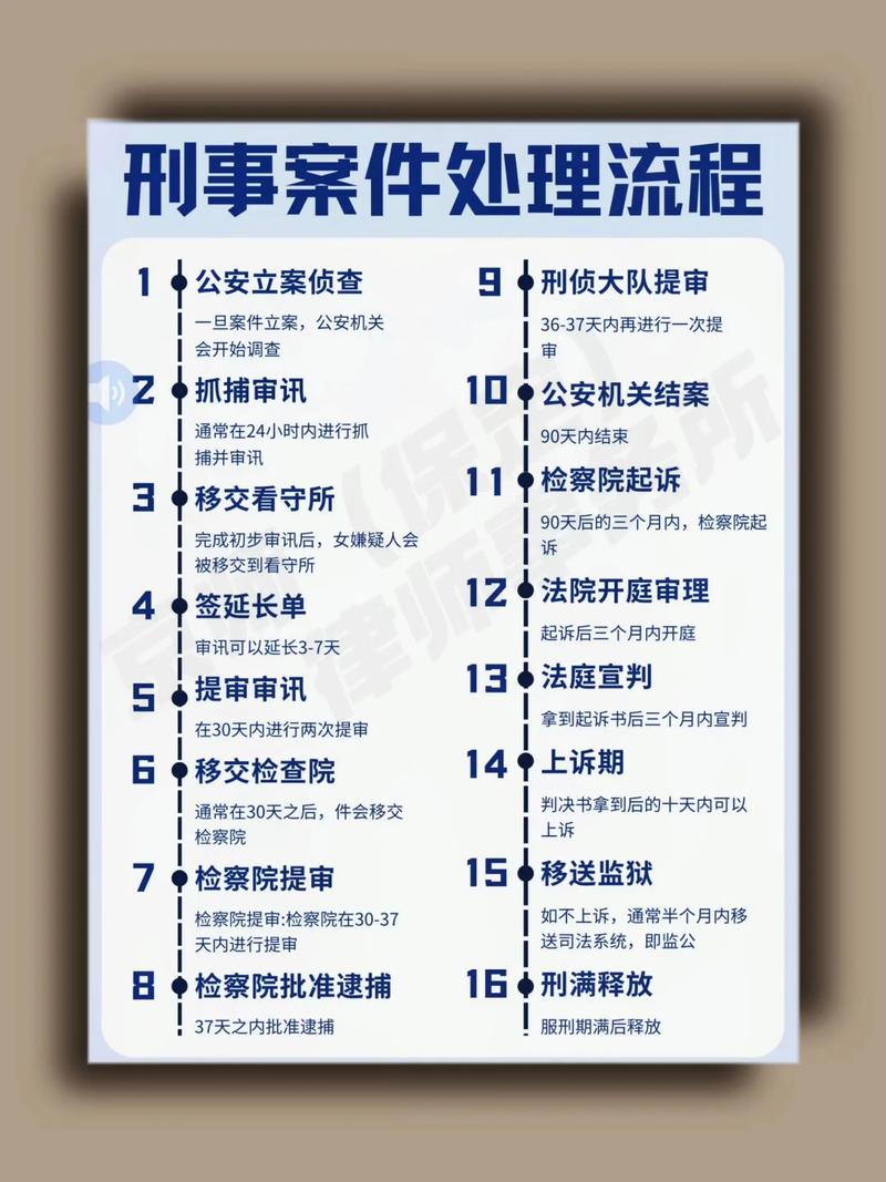 刑事案件流程中的关键点