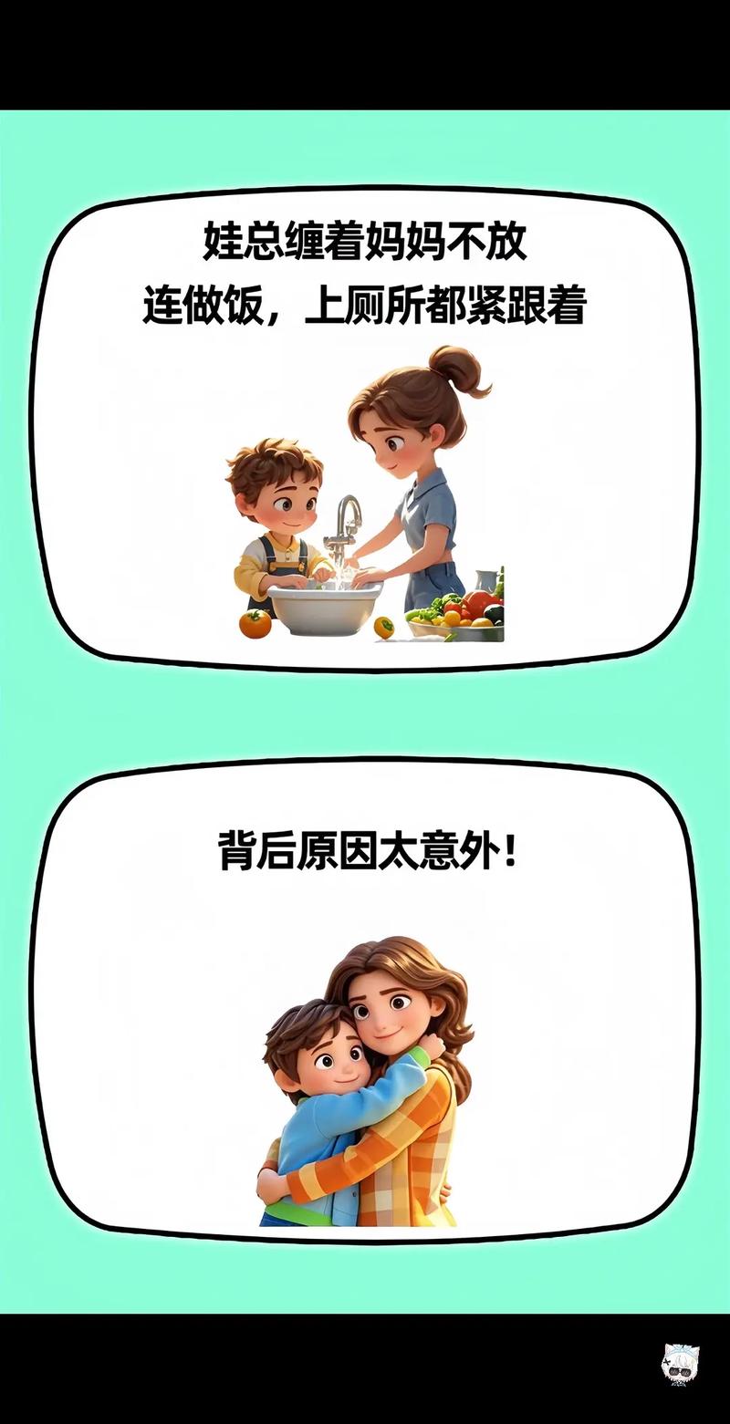 7岁男孩退缩行为黏着妈妈