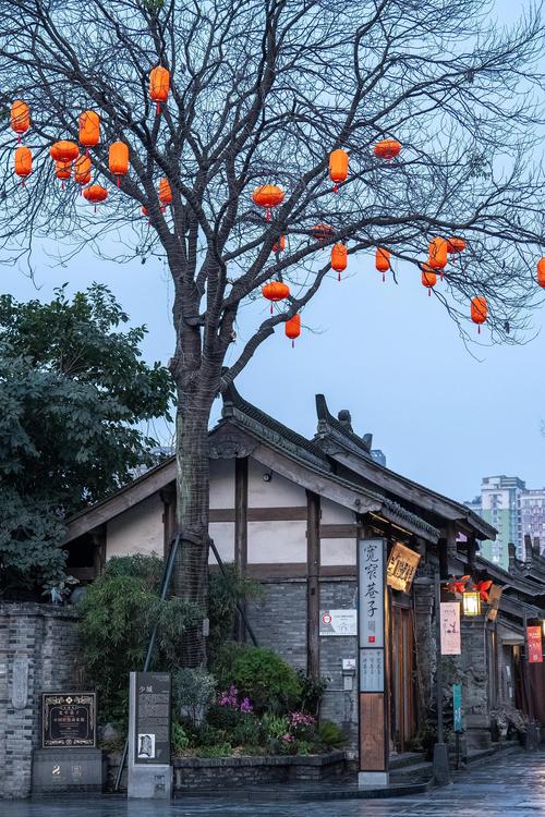 宽窄巷子清晨