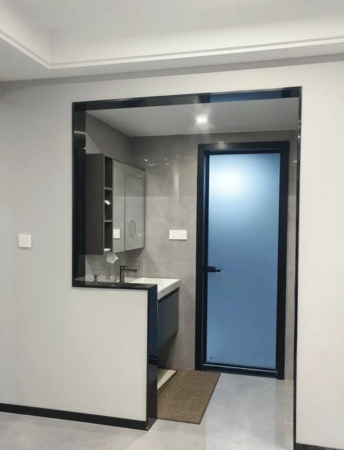 卫生间干湿分离半隔断安装实景图