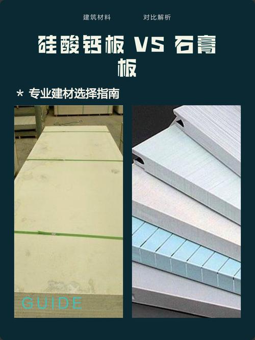 好硅酸钙板与劣质硅酸钙板侧面对比实拍