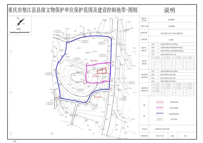 全国重点文保单位建设控制地带范围划分示意图