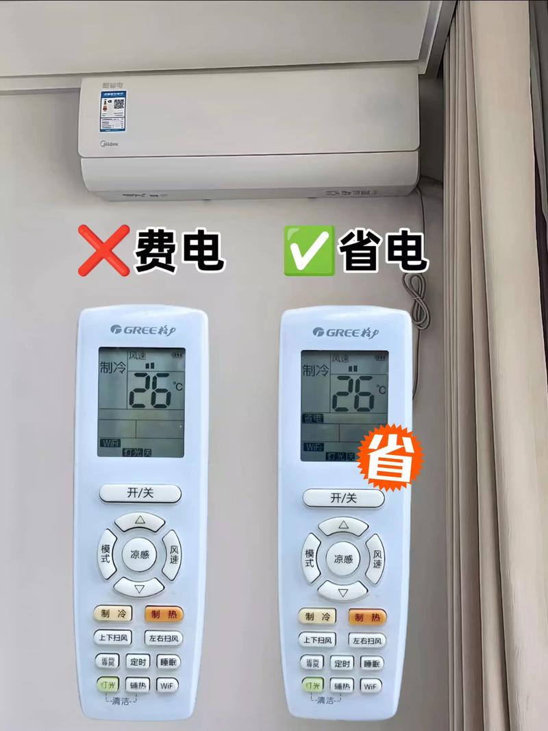 夏季空调26度省电设置示意图