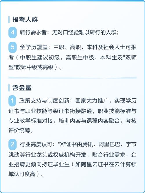1+X证书制度图解学历与职业技能关系