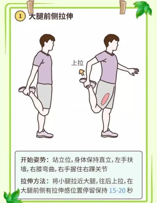 跑后拉伸动作图解