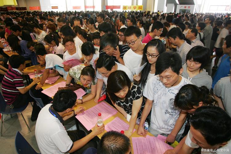 考生和家长整理高考志愿填报资料桌面