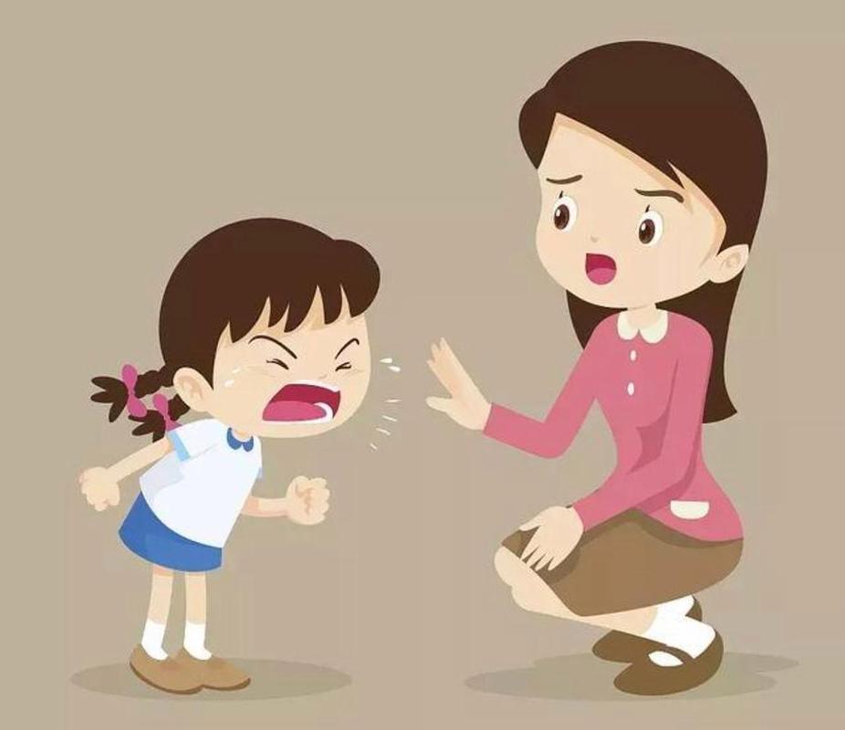 孩子顶嘴反抗情绪激动特写