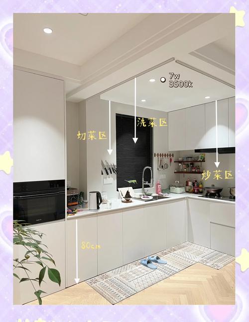 厨房无主灯布局示意图