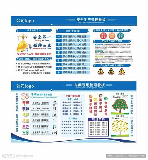 工业安全看板前组长鼓励员工