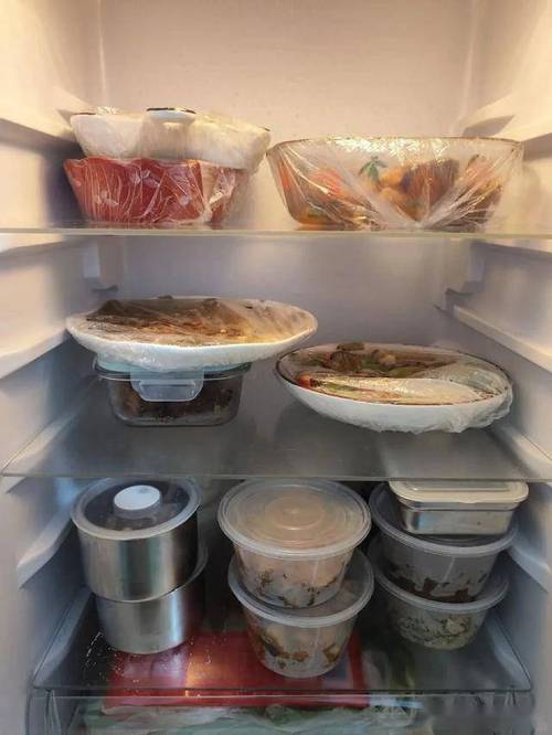 家用冰箱分类密封盒储存隔夜菜实拍