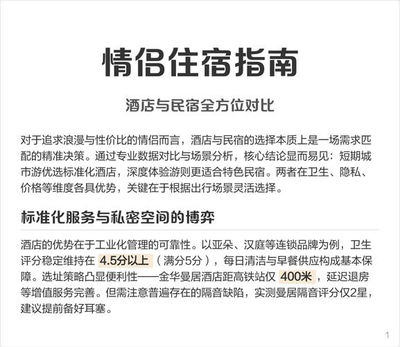 民宿与酒店对比选择指南示意图