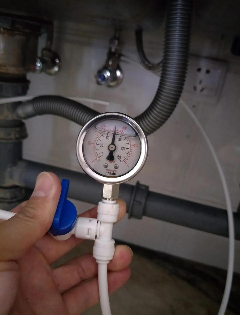 净水管道接口打压测试实拍