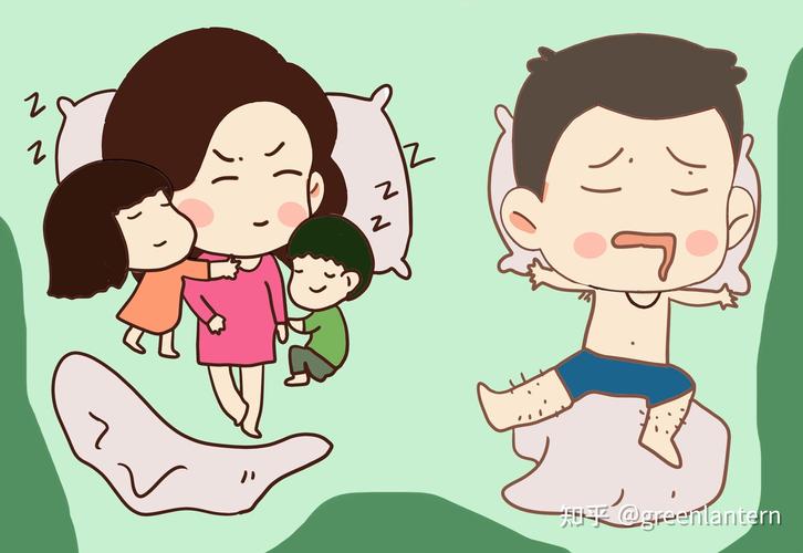 二胎家庭大宝嫉妒二宝的表情插画