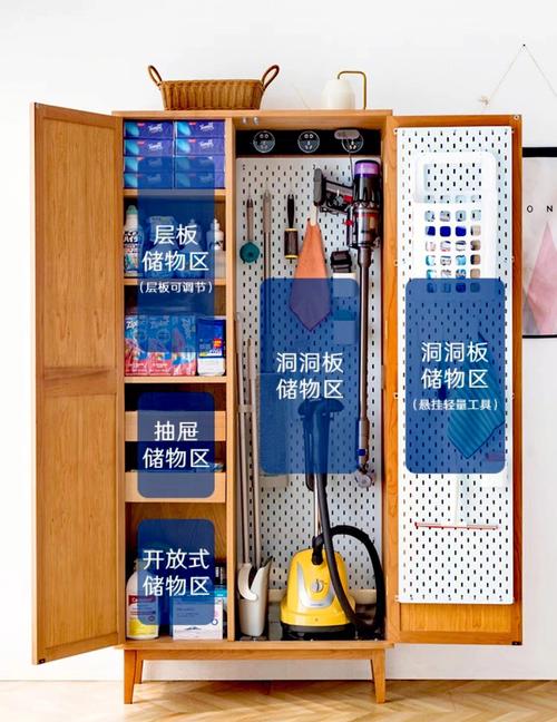 家政柜内部洞洞板收纳设计案例