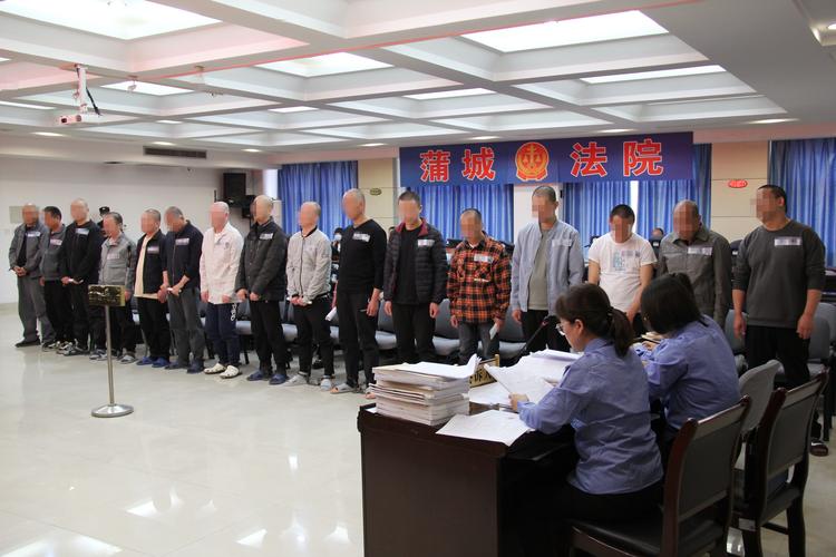 法院公开审理盗掘古墓葬案件现场