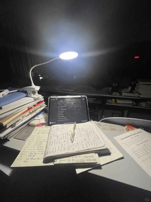 大学自习室里备考职业资格证的手写错题本