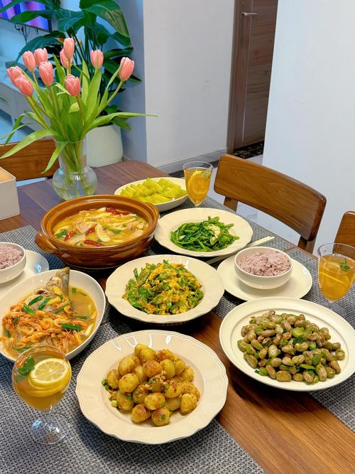 日常家庭餐桌均衡膳食搭配实拍