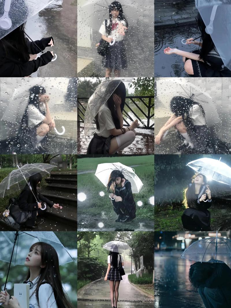 海边婚礼突遇暴雨应急透明伞拍摄效果