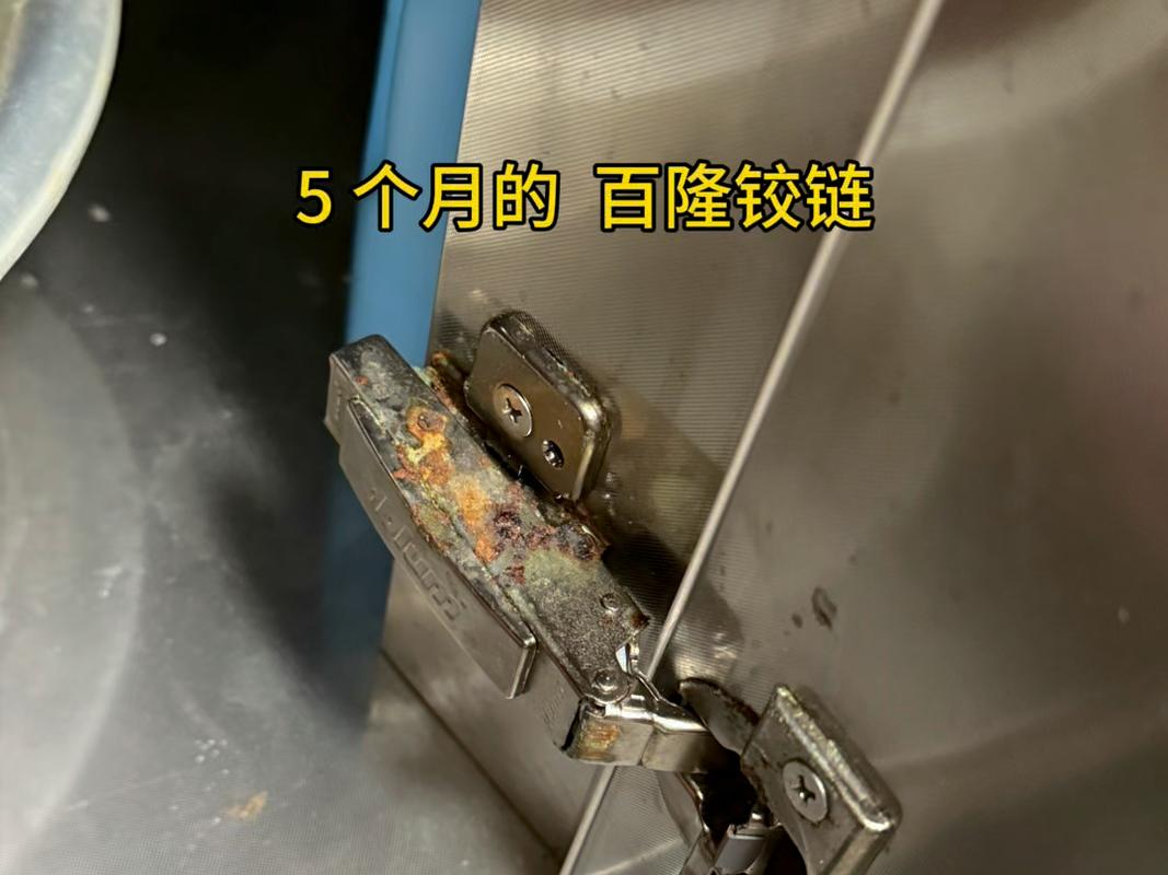 厨房铰链生锈损坏对比图