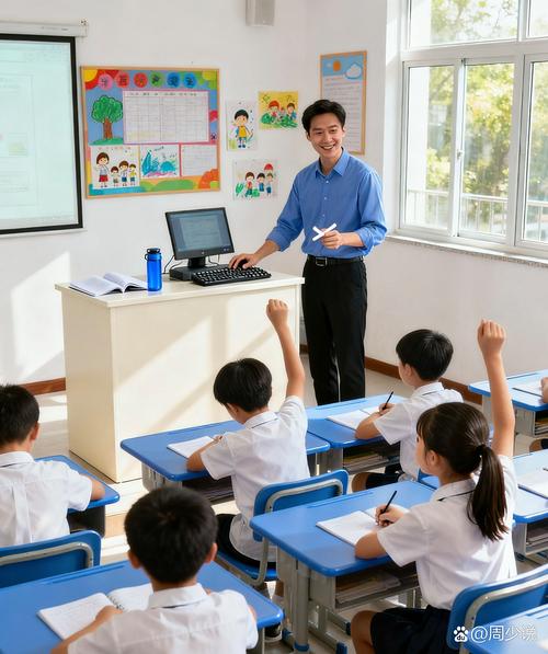 乡村初中语文课堂学生举手分享日常经历