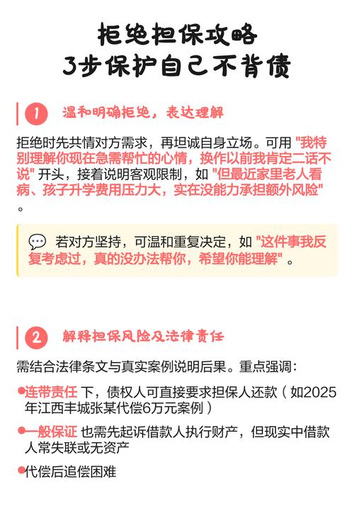 真摊上担保的事儿，按这三步处理