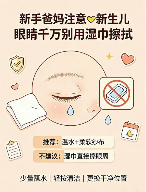 新手爸妈踩过的宝宝眼部分泌物清洁误区