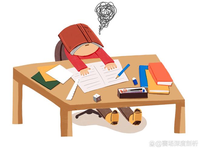 小学托管班孩子攥着咬坏的铅笔低头写作业的场景