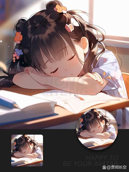 小女孩趴在餐桌上用彩色便利贴在旧日历上标记情绪