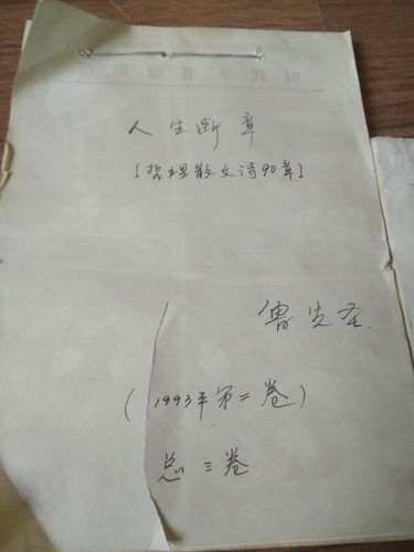 写在纸面上的生计