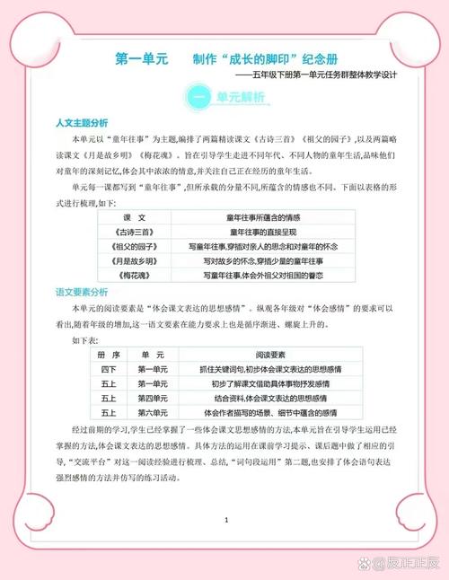 新课标下语文课任务群教学活动