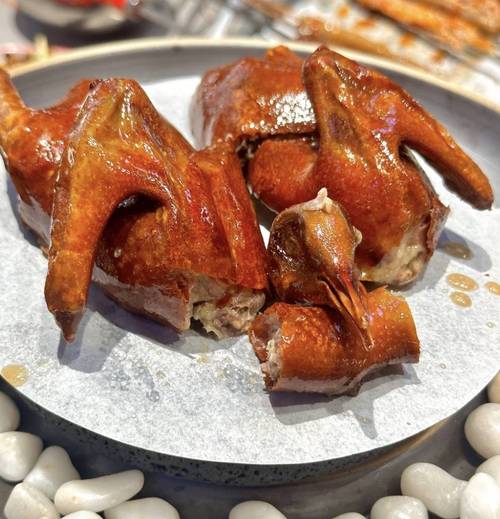 喀什烤鸽子特写
