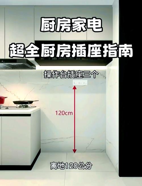 厨房电器高柜内嵌式插座设计