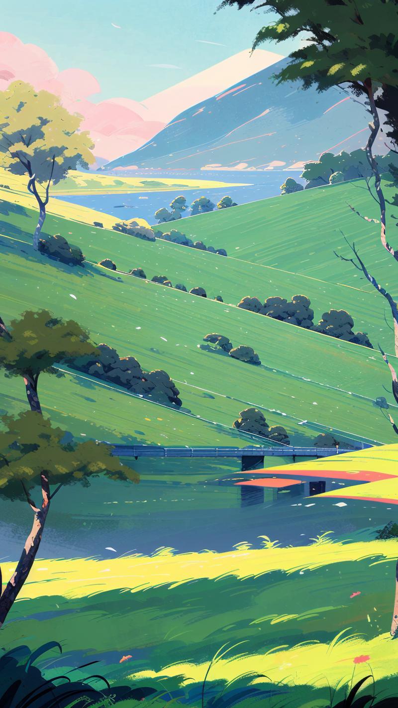 自由插画师桌面手绘作品创作场景
