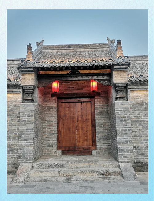 挂牌保护的文保民居清代建筑外观