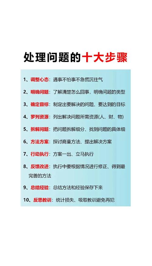 遇到问题，三个可落地的应对步骤