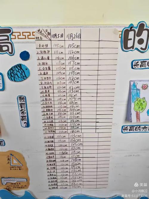 家长记录青春期孩子身高增长手账图