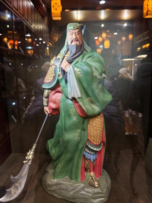 天津古文化街泥人张店铺橱窗彩塑