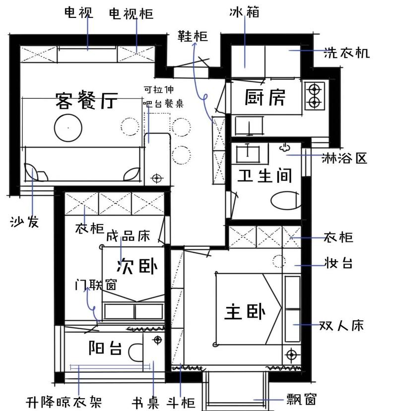 二、小户型和大户型的坑,不一样